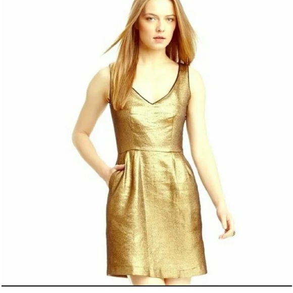Cluny Gold Dress - Picture 1 of 16